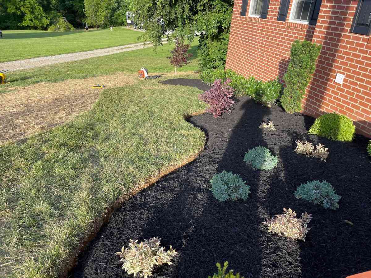 Front Yard Landscaping Ideas With Rocks and Mulch 17 Mulching-After