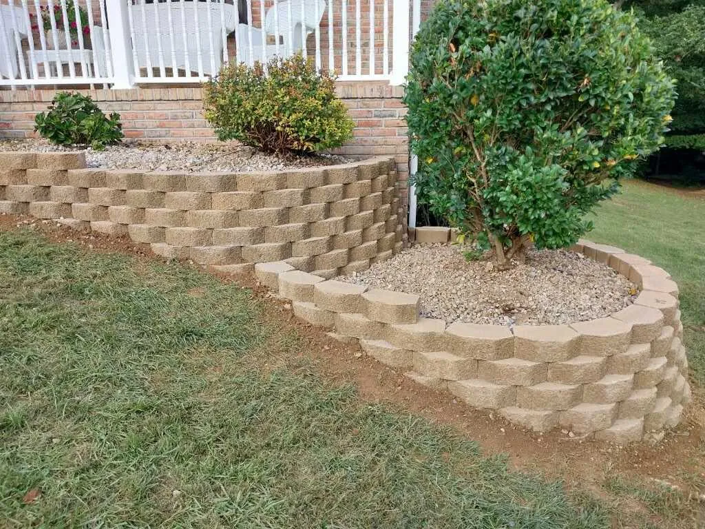 Rock landscaping